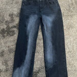 Lava flow straight jeans